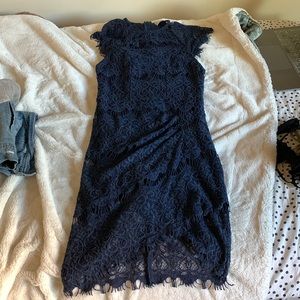 Navy lace dress